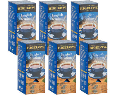 Bigelow English Teatime All-Natural Tea Bags - 28-Count (6/Case)