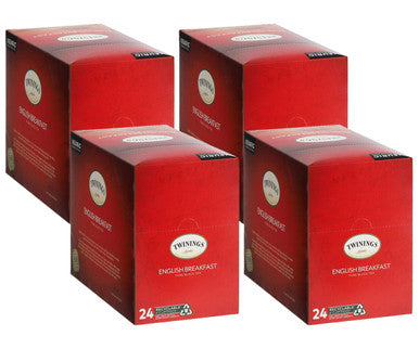 Twinings English Breakfast Tea Serve Premium Black Tea Keurig K-Cups- 24/Box(4/CASE)