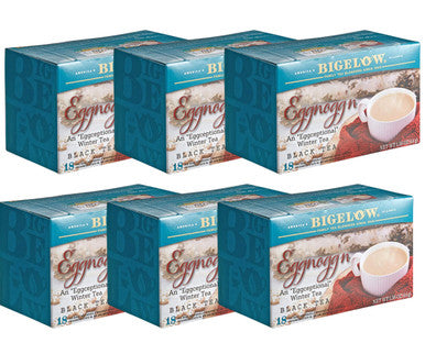 Eggnog Black Robust and Festive Tea Bags Bulk - 18-Box(6/CASE)