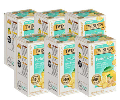 Twinings Probiotics Lemon & Ginger Probiotic Enriched:Herbal Tea Bags - 18/Box(6/CASE)