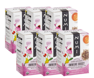 Numi Organic Spicy Comfort: Immune Boost Herbal Tea - 16/Box (6/Case)
