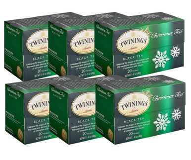 Twinings Christmas Quick and Sanitary Brewing Tea Bags - 20-Box(6/CASE)