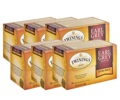 Twinings Earl Grey High-Quality Ingredients  Extra Bold Tea- 20/Box(6/CASE)