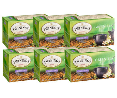 Twinings Green Tea with Jasmine Balanced Flavor Tea Bags - 20/Box(6/CASE)