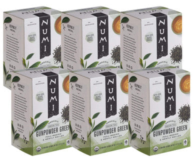 Numi Gunpowder Exquisite Green Organic Tea Bags - 18-Box (6/Case)