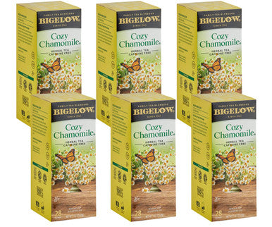 Bigelow Cozy Chamomile Herbal Tea Bags Naturally Sweet - 28-Count(6/CASE)
