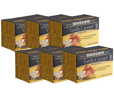 Bigelow Indulgent Flavor Vanilla Caramel Tea Bags - 20/Box (/CASE)
