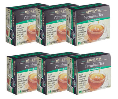 Bigelow Decaffeinated: Premium & All-Natural Tea Bags - 48-Count (6/CASE)