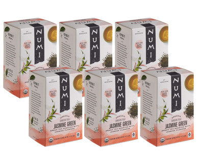 Numi Organic Jasmine Green Tea Bags - 18/Box (6/Case)
