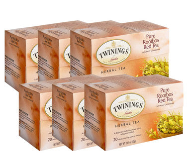 Twinings Pure Rooibos Balanced Flavor Herbal Tea Bags - 20/Box(6/CASE)