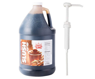 Table Top King Cola Flavor Slushy Syrup 5:1 Concentrate BONUS Squeeze Pump