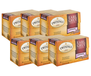 Twinings Earl Grey with Lavender Premium Blend Tea Bags - 20/Box(6/CASE)