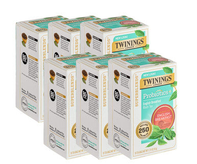 Twinings Probiotics English Breakfast Premium BlendTea - 18/Box(6/CASE)