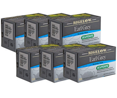 Bigelow Decaffeinated All-Natural Earl Grey Tea Bags - 20/Box (6/Case)