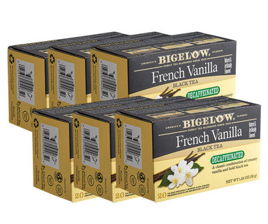 Bigelow Decaffeinated Delight French Vanilla Tea Bags - 20/Box (6/Case)