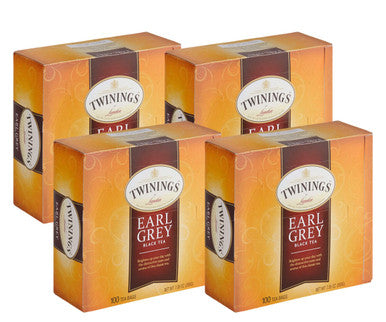 Twinings Earl Grey Tea Bags - 100-Count | Premium Black Tea Blend(4/CASE)