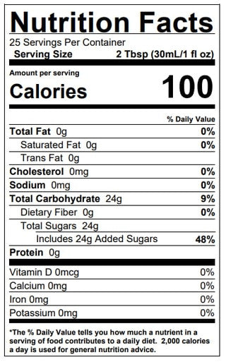 Torani Puremade Irish Cream Flavoring Syrup - 750 mL of Rich (12/Case)