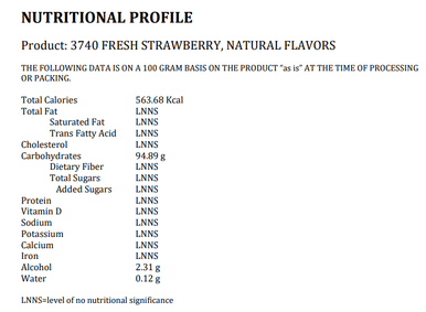 LorAnn Oils Natural Fresh Sweet Strawberry Flavor 1 Gallon