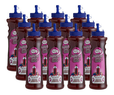Master of Mixes 375 mL Raspberry Syrup - Rich Juicy Flavor (12/Case)