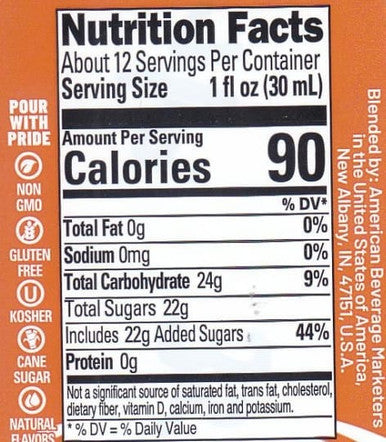 Master of Mixes Agave Syrup 375 mL - All-Natural Sweetener (12/Case)