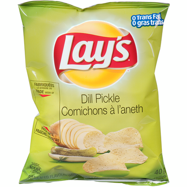 LAY'S Potato Chips, Dill Pickle, Vending Chips - 40x40.0 g