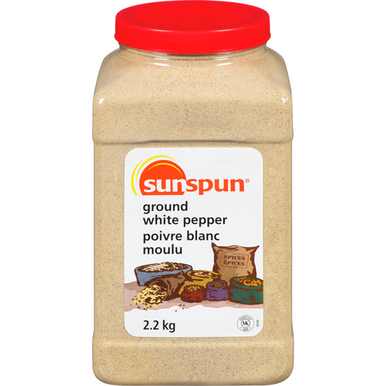 SUNSPUN Ground White Pepper 2.2 kg