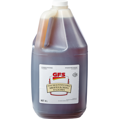 Gordon Pancake & Waffle Syrup | Smooth & Rich Flavor | 4 Litre (4/Case)