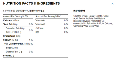 Gummy Zone Fangs Teeth - 2.2lbs