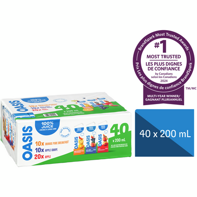OASIS Juice Blend Variety Pack 200ml (40/CASE)