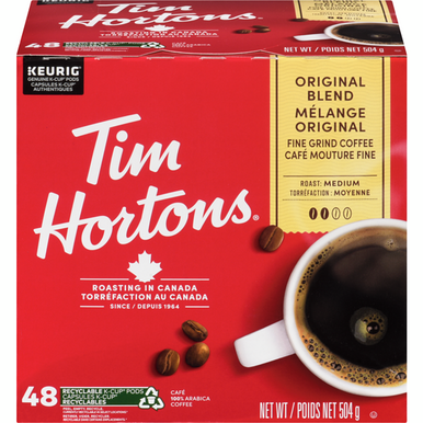 TIM HORTONS Keurig Original Coffee k-cup Pods 48 ct