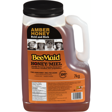 BEEMAID Honey Amber Liquid Bulk Food Service 7 kg