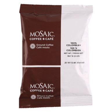 Mosaic 2oz Light Colombian Coffee, 100 Percent | 2 oz/Unit, 96 Units/Case