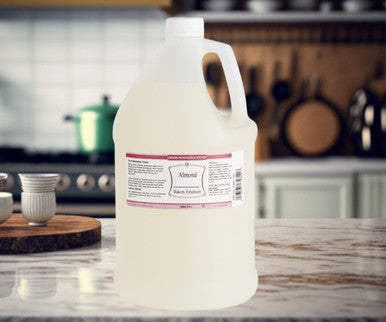 LorAnn Oils 1 Gallon Robust Almond Water-Based Bakery Emulsion