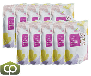 Bossen 1 kg (2.2 lb.) Premium Taro Powder Mix - Creamy Delight for Bubble Tea(10/Case)