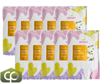 Bossen 1 kg (2.2 lb.) Vanilla Powder Bubble Tea Mix | Classic Sweet Vanilla Flavor(10/Case)