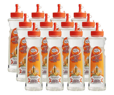 Master of Mixes 375 mL Triple Sec Syrup - Blend of Natural Orange (12/Case)