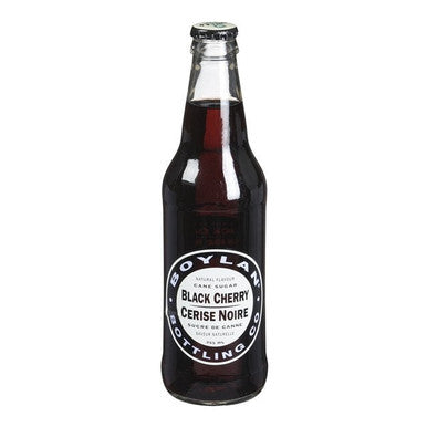 Boylan's Black Cherry Soft Drink, Glass | 355ML/Unit, 24 Units/Case