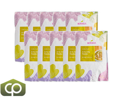 Bossen 2.2 lb. (1 kg) Bubble Tea Ai Yu Jelly Powder Mix - Traditional Taiwanese Dessert(10/Case)