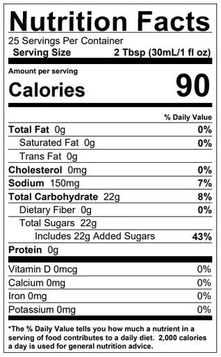 Torani Puremade Salted Egg Yolk Flavoring Syrup - 750 mL of Savory (12/Case)