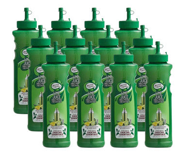 Master of Mixes 375 mL Single Pressed Lime Juice - Made with Limes (12/Case)