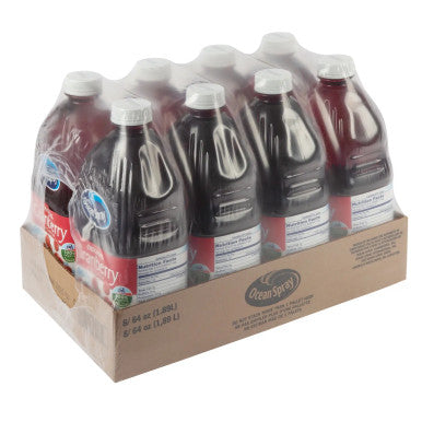 Ocean Spray 64 fl. oz. Cranberry Juice Blend - 8/Case (BB OCT 2023)