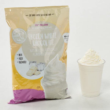 Big Train 3.5 lb. (1.59 kg) 20 Below Frozen White Hot Chocolate Mix(5/Case)