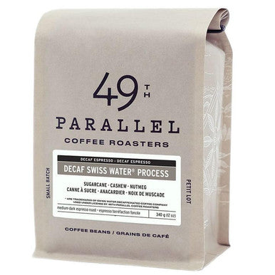 49th Parallel DECAF Swiss Water Process Medium Blend Coffee Beans 0.34 kg / 0.75 lbs (6/Case)