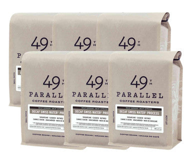 49th Parallel DECAF Swiss Water Process Medium Blend Coffee Beans 0.34 kg / 0.75 lbs (6/Case)