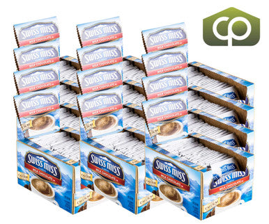 Swiss Miss Hot Chocolate Mix Packet - 50/Box - Creamy Milk Chocolate (12/Case)