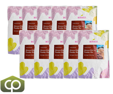 Bossen Okinawa Milk Tea Powder Mix 2.2 lb. (1 kg) | Full-Bodied Black Tea Flavor(10/Case)