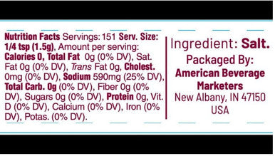 Master of Mixes 8 oz. Margarita Rimming Salt Classic Kosher Flake Salt (12/Case)