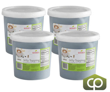 Bossen Coffee Jelly Topping 7.28 lb. (3.29 kg) - 4/Case | Rich Coffee Flavor