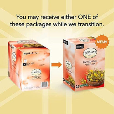 Twinings Pure Rooibos Aromatic Herbal Tea Single Serve  - 24/Box(4/CASE)