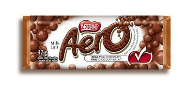 Nestle Aero Milk Chocolate Bars, Bar | 42G/Unit, 48 Units/Case